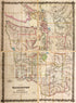 Map of Washington Territory : West of the Cascade Mountains in 1870 by Relic Map Company