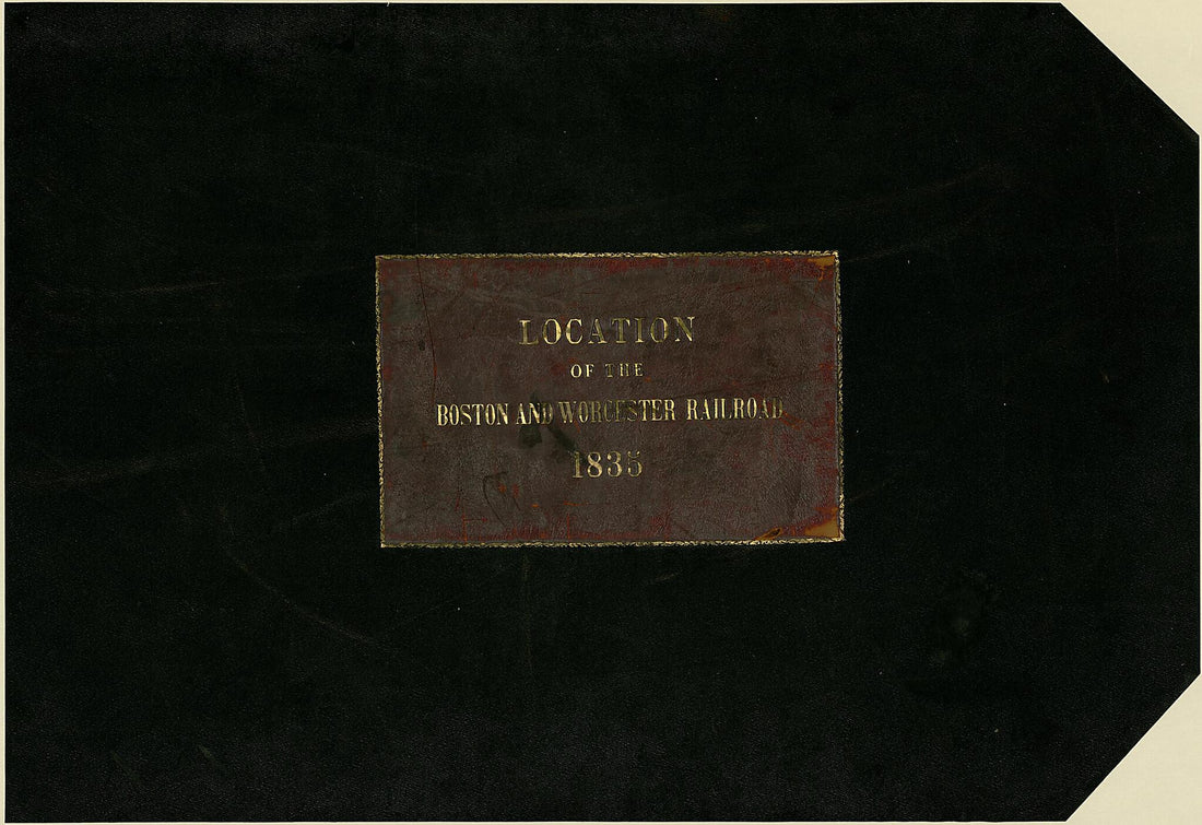 This old map of Maps Showing the Location of the Boston &amp; Worcester Rail Road : Copied from the Maps In the Offices of the Clerks of the County Commissioners In the Several Counties (Location of the Boston and Worcester Railroad 1835) from 1858 was creat