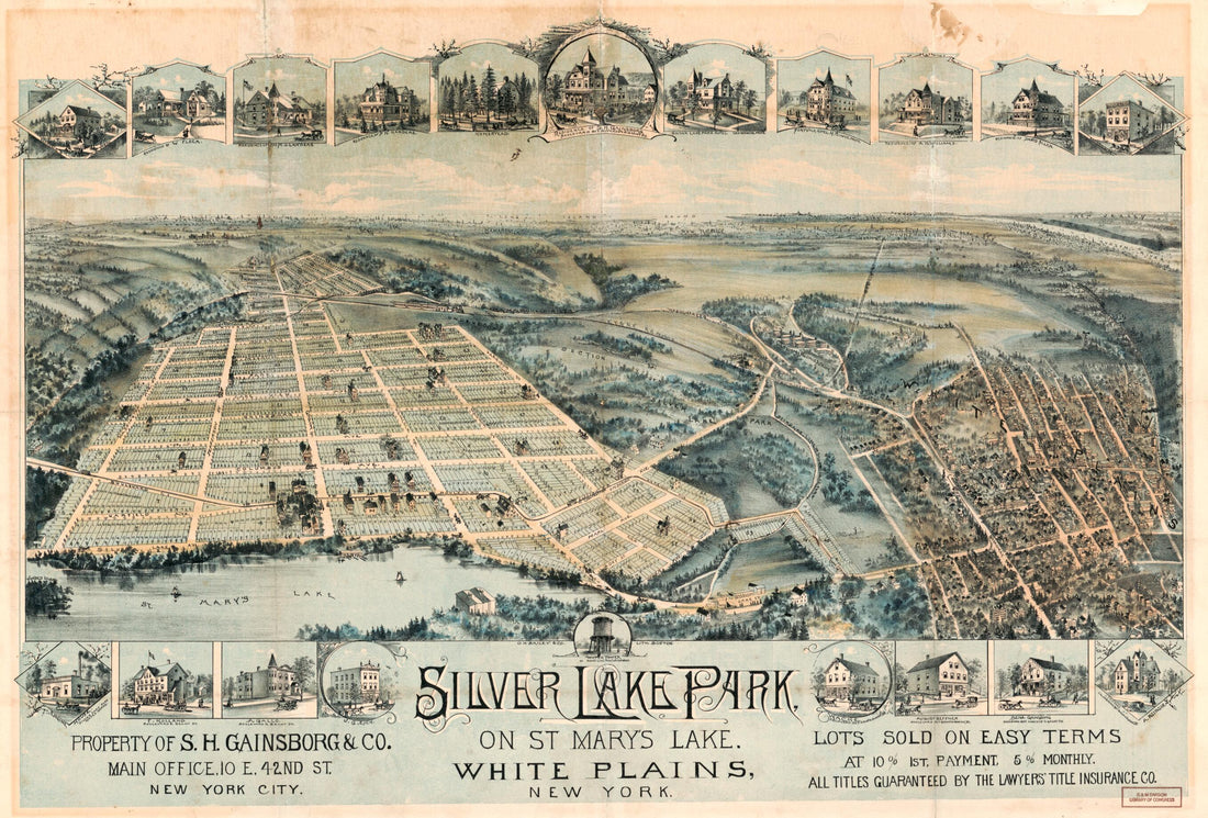 This old map of Silver Lake Park, On St Mary&