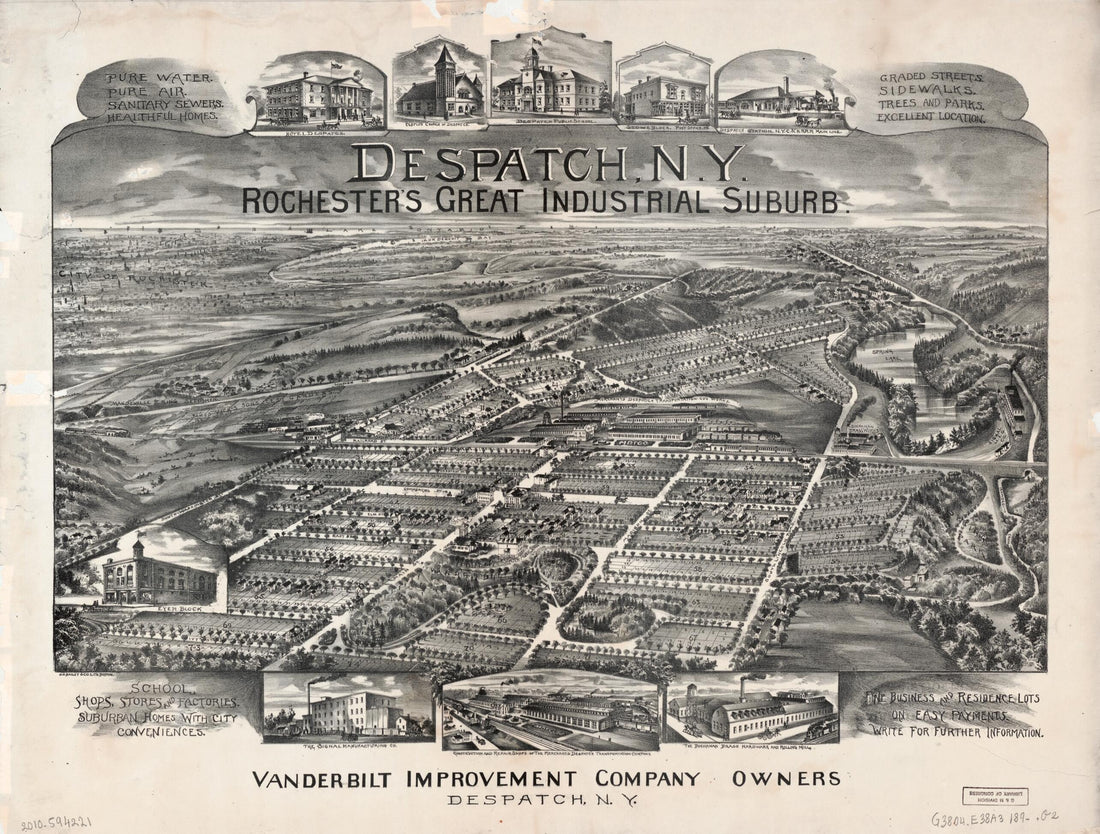 This old map of Despatch, New York, Rochester&