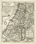 Charte Worauf Das Lüdischeland : Nach Den Alten Völckern Und XII Stämen Israels Vorgesstellet Wird Nach Dem Entwurff Des Herrn W.A. Bachiene in 1776 by Relic Map Company