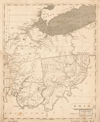 Ohio 1805 by Relic Map Company