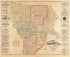 Map of Floyd County, Indiana : Showing Townships, Ranges, Sections & Farm Lines With the Owners Names and Number of Acres in 1882 by Relic Map Company
