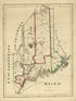 Maine 1820 by Relic Map Company