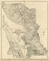 Topographical Map of Lewis and Clarke County, Montana, in 1890 by Relic Map Company