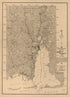 Township and Sectional Map of Mobile County, State of Alabama : Compiled and Drawn from the Most Reliable and Recent Data : Showing the Railroads, Public Roads, School Houses, Old Spanish & Other Grants, Etc., Etc 1895 by Relic Map Company