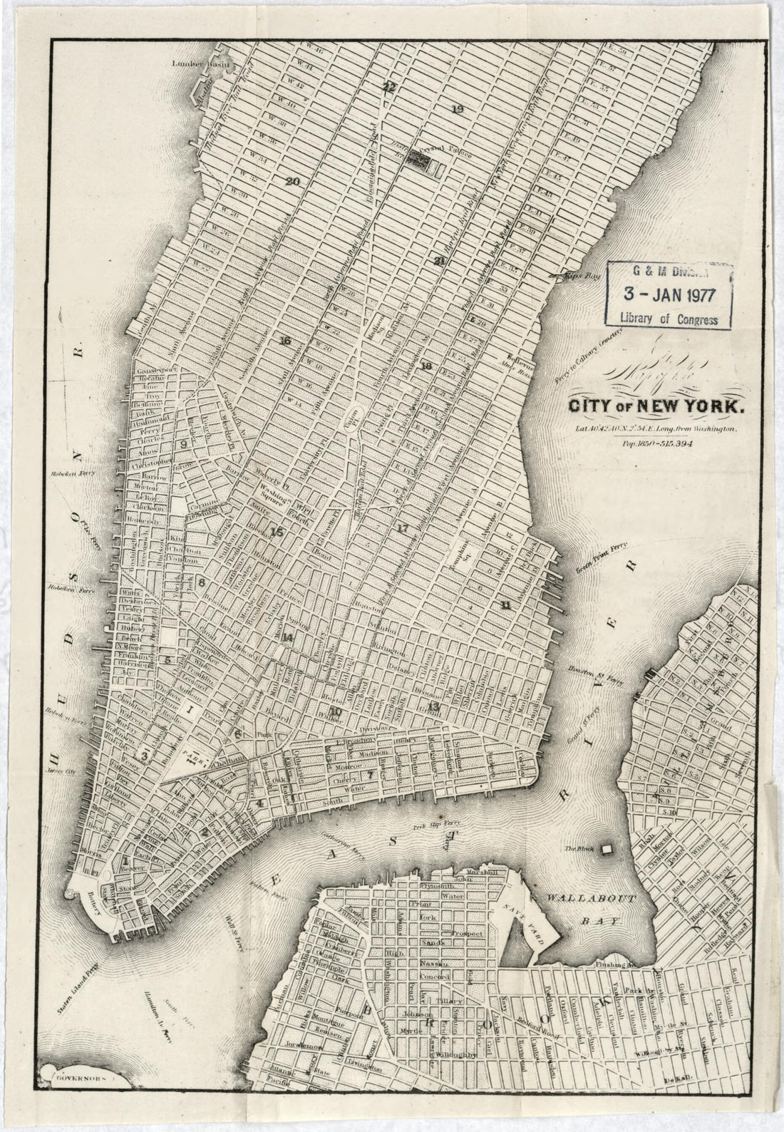 This old map of Map of the City of New York from 1860 was created by  in 1860