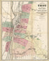 Map of Troy, Also West Troy, and Green Island 1874 by Relic Map Company