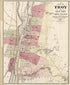Map of Troy, Also West Troy, and Green Island 1877 by Relic Map Company