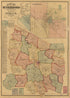 Map of Rutherford County, Tennessee : from Actual Surveys (Map of Rutherford County, Tennessee) 1878 by Relic Map Company