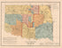 Map of Indian Territory and Oklahoma 1890 by Relic Map Company