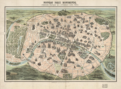 Nouveau Paris Monumental : Itinéraire Pratique De L&