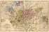 Map Showing Property of Beaver Creek Consolidated Coal Company In Floyd, Knott and Magoffin Counties, Kentucky in 1910 by Relic Map Company