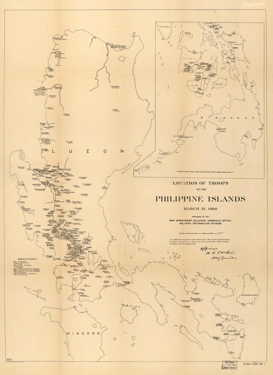 This old map of Location of Troops In the Philippine Islands, March 31, from 1900 was created by  Norris Peters Co,  General&