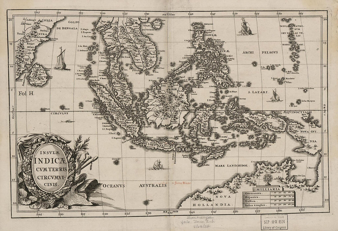 This old map of Insulæ Indicæ Cum Terris Circumvicinis. (Insvlæ Indicæ Cvm Terris Circvmvicinis) from 1600 was created by  in 1600