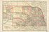 Map of Nebraska : United States : Population, 76,303,387 1902 by Relic Map Company