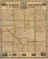 Map of Cedar County, State of Iowa 1863 by Relic Map Company