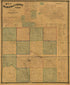 Map of Mahaska County, Iowa in 1871 by Relic Map Company
