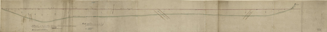 This old map of A Profile of the Ground Between Fort Green On the Jacksons Hill Southeast of the Wall About to Cobble Hill Fort Near Gowannes Creek Aug. 10th from 1814 was created by Stephen Ludlam,  United States. War Department. Office of the Chief of 