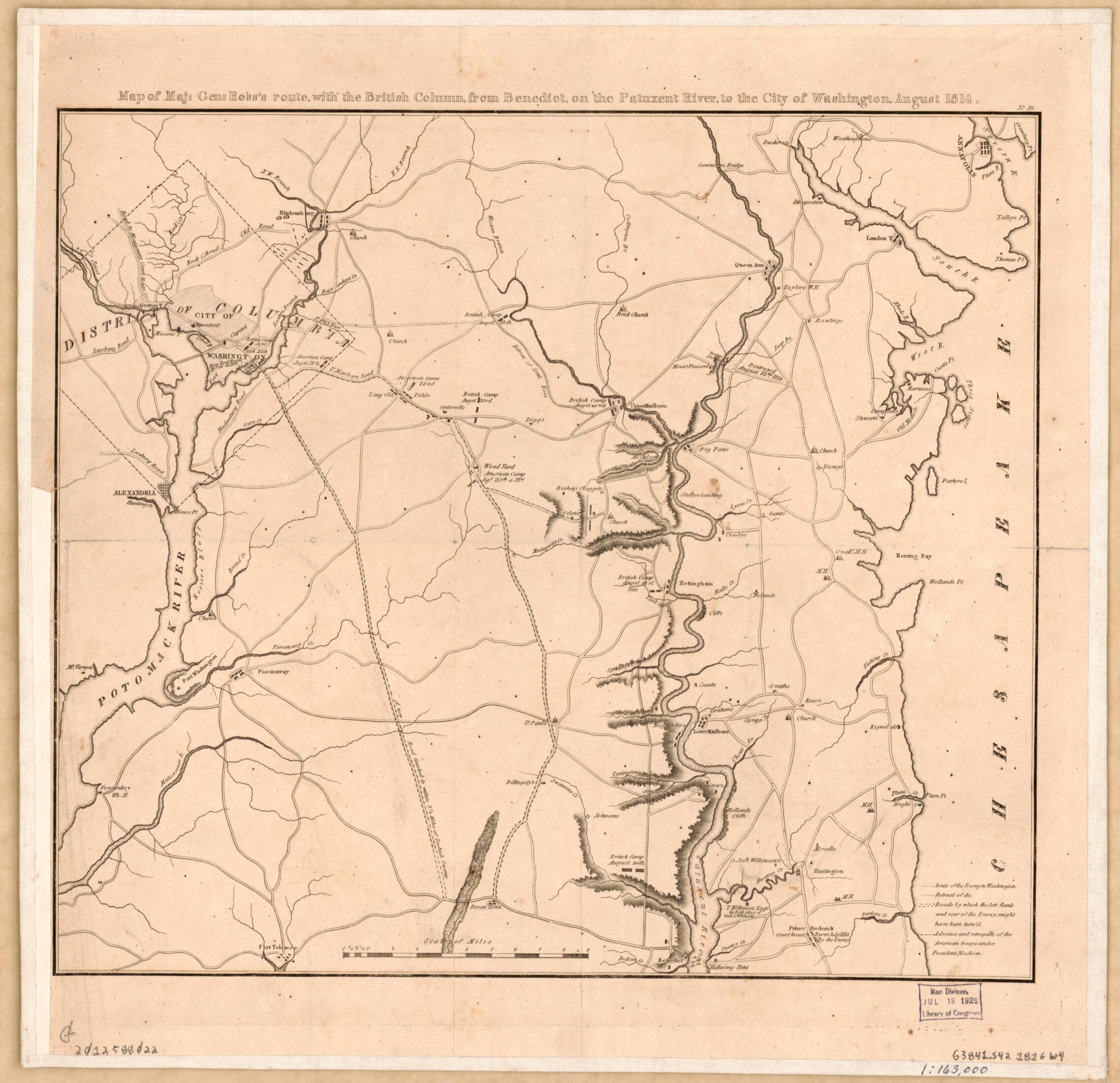 This old map of Map of Maj. Gen. Ross&