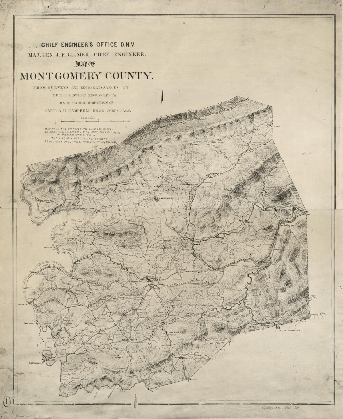 Map of Montgomery County (Chief Engineer&