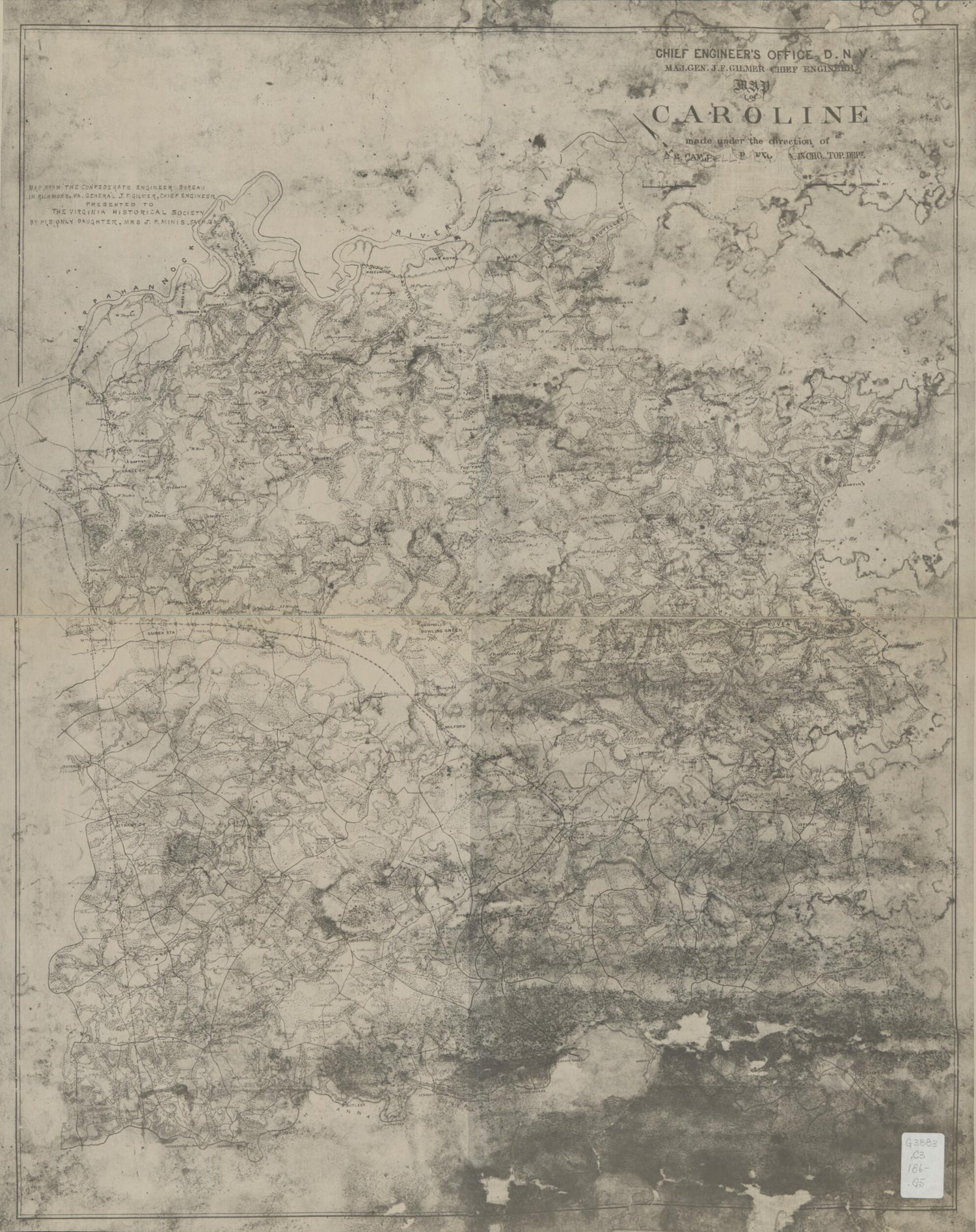 This old map of Map of Caroline (Chief Engineer&