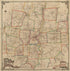 Driving Chart of Hartford and Vicinity : 15 Miles Around 1884 by Relic Map Company