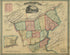 Map of Northampton County, Pennsylvania 1851 by Relic Map Company