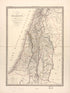 Carte De La Palestine Ou Terre Sainte 1842 by Relic Map Company