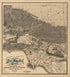 Sectional & Road Map of Los Angeles County : Including Part of Orange and Ventura Counties, Showing the Oil and Mining Districts (Sectional and Road Map of Los Angeles County) 1900 by Relic Map Company