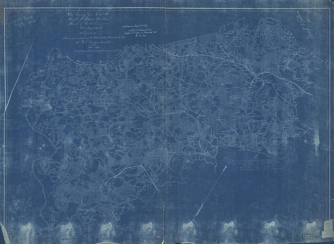 This old map of Survey of the Western Part of Chesterfield County Virginia from 1863 was created by Albert H. (Albert Henry) Campbell,  Confederate States of America. Army. Department of Northern Virginia. Chief Engineer&