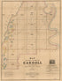 Map of the Parish of Carroll, Louisiana : from the United States Surveys 1860 by Relic Map Company