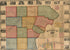 Map of Monroe County, Michigan in 1859 by Relic Map Company