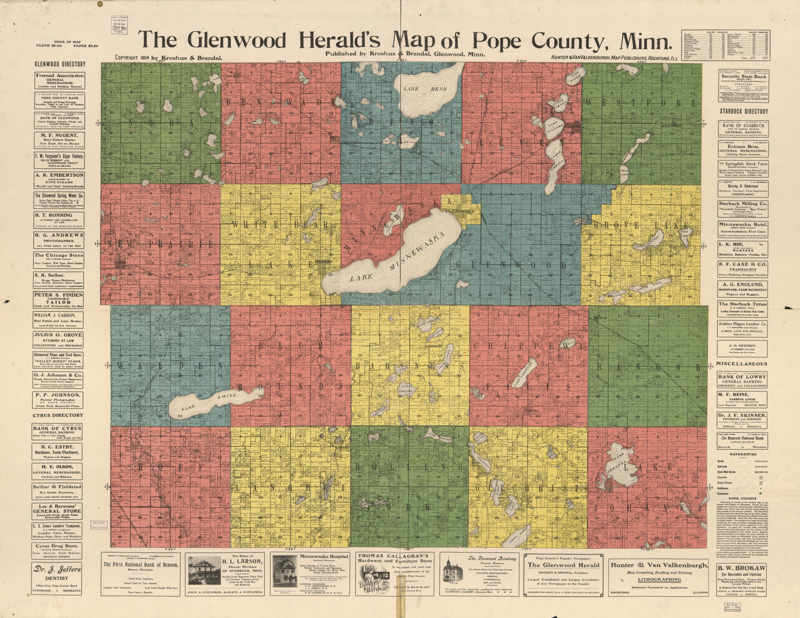 This old map of The Glenwood Herald&