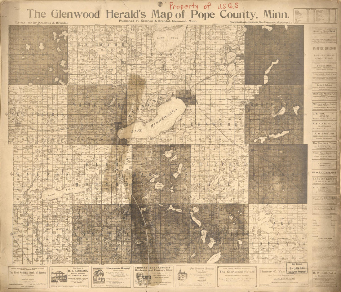 This old map of The Glenwood Herald&