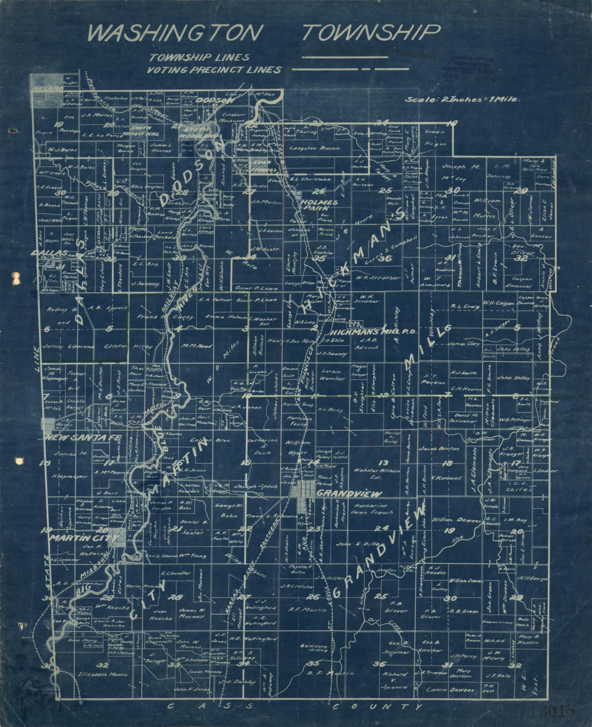 Washington Township 1880 by Relic Map Company