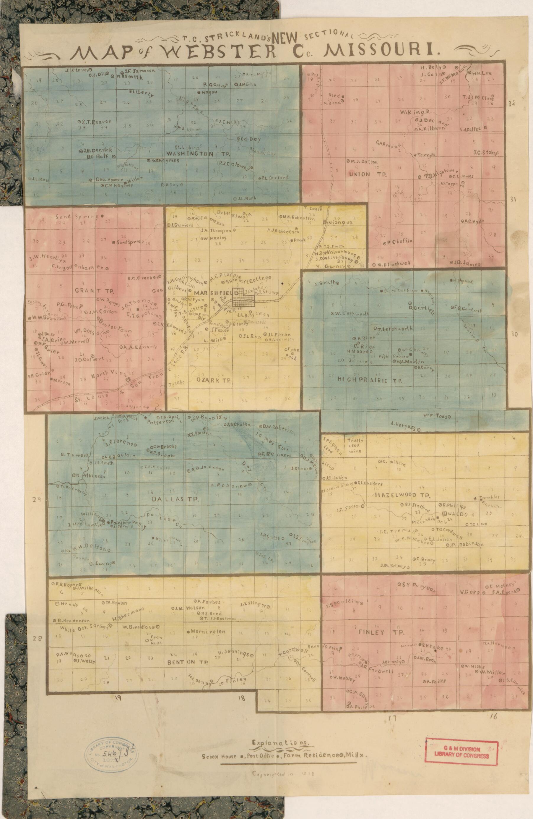 This old map of T.C. Strickland&