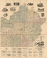 Map of Saline County, Missouri in 1871 by Relic Map Company