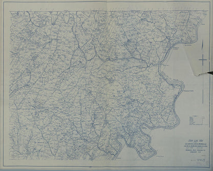 Farm Line Map of Cass, Grant &amp; Clay Dist&