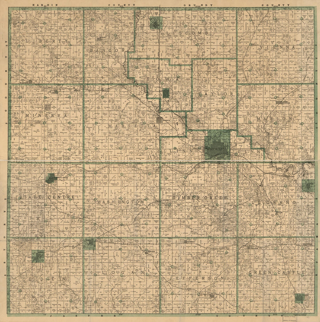 This old map of Melzar M. Dickson&