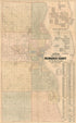 Sectional Map of Milwaukee County, South Milwaukee and Cudahy in 1893 by Relic Map Company