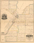 Official Map of Brown County, Wisconsin 1870 by Relic Map Company