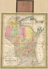 A New Map of the State of Wisconsin 1852 by Relic Map Company