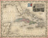 Cuba In 1851 by Relic Map Company