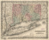 Connecticut With Portions of New York & Rhode Island 1859 by Relic Map Company