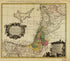 Palaestina Seu Terra Olim Sancta Tum Duodecim Tribubus Distributa Tum a Davide Et Salomone 1744 by Relic Map Company