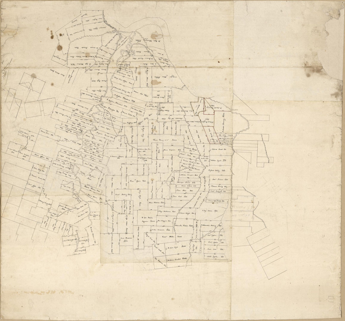 Map of Feliciana District, Spanish West Florida 1805 by Relic Map Company