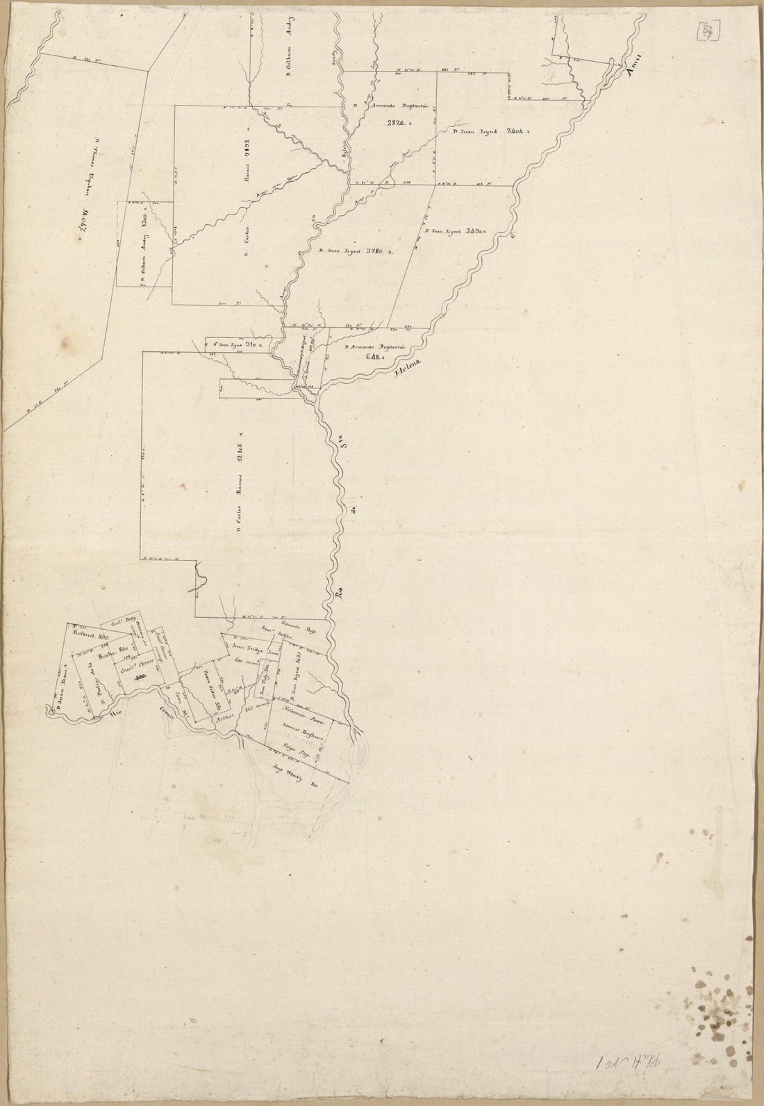 This old map of Map of Spanish West Florida Bounded by Rios Comite and Amite from 1805 was created by Vicente Sebastián Pintado in 1805