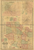 Map of Gibson County, Tennessee : from Actual Surveys and Official Records (Map of Gibson County, Tennessee) 1877 by Relic Map Company