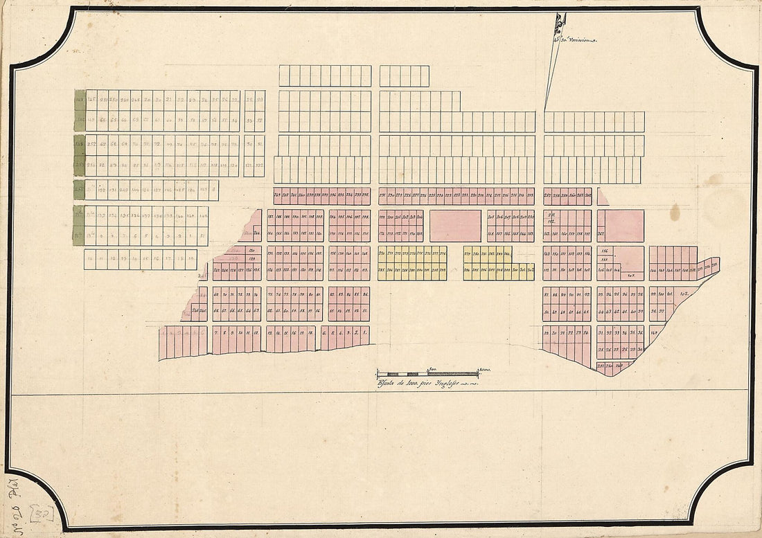 This old map of Plat of Unidentified City from 1810 was created by Vicente Sebastián Pintado in 1810